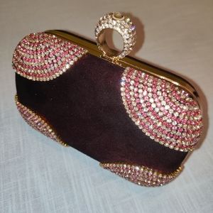 Red jeweled clutch